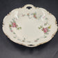 Haviland Limoges "Rebecca" Round Serving Tray – 10" Porcelain with Scalloped Edge, Raised Trellis & Rose Floral Design – Vintage French Tableware