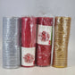 4 Rolls Deco Mesh Ribbon 10" x 30 ft Each Metallic Sparkle Wreath Supplies China