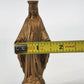 Gold Tone Metal Virgin Mary Statue 4.25" Catholic Religious Figurine Vintage