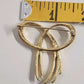 Trifari Signed Gold Tone Bow Brooch Multiple Ends Design 2" x 1.5" Vintage