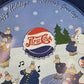 Metal Soda Pop Retro Serving Tray Pepsi-Cola Holiday Season's Greetings 11.75"