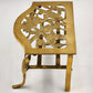 Brass Metal Gold Finish Footrest Fireplace Footman Stool Trivet Pot Warmer Stand