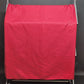 Red on Red Textured Linen Tablecloth 100" Long x 60" Wide Vintage