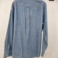 American Eagle Men’s Blue Denim Button-Front Shirt Size Large Athletic Fit China