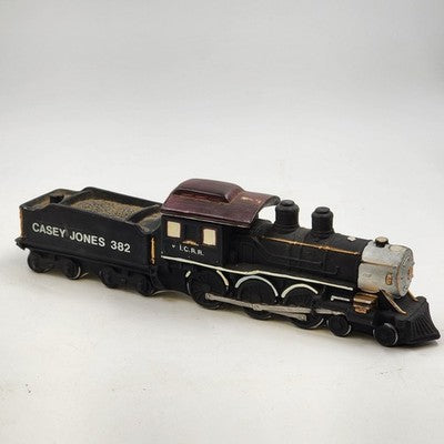 Ezra Brooks Decanter Casey Jones 382 Train Steam Engine & Coal Car 1980 Damage