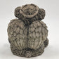 Angel Bear Brown Concrete Statue Halo Wings Cross Garden Decor 6"