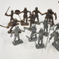 31-pc Medieval Soldier Infantry Knight Warrior Horses Figure Plastic Playset Toy
