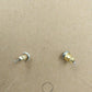 Set of Two Pair Large Gold Tone Pierced Earrings Chunky Hoop & Teardrop Shaped