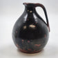 Redware Pottery Pitcher Dark Mottled Glaze 5.5" Tall Antique Style Unmarked