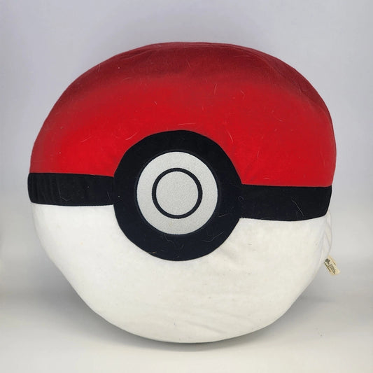 Pokémon Poké Ball Plush 15" Toy Factory Stuffed Soft Round China ArcadePrize Vtg