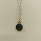 Jessica Simpson Chunky Black Faceted Square & Round in Gold Tone Chain Necklace