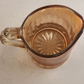 Pitcher Iridescent Amber Cream Marigold Ribbed Jug With Handle Vintage