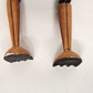 ROOSTER Large Carved Wooden Hand-Painted Hinged Joint Puppet 13" Seated 20" Long