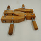 Set 2 Of 6" Maple Wood Hand Screw Clamps 3" Cap 3" Throat 1.2" Thick China 11 Lg