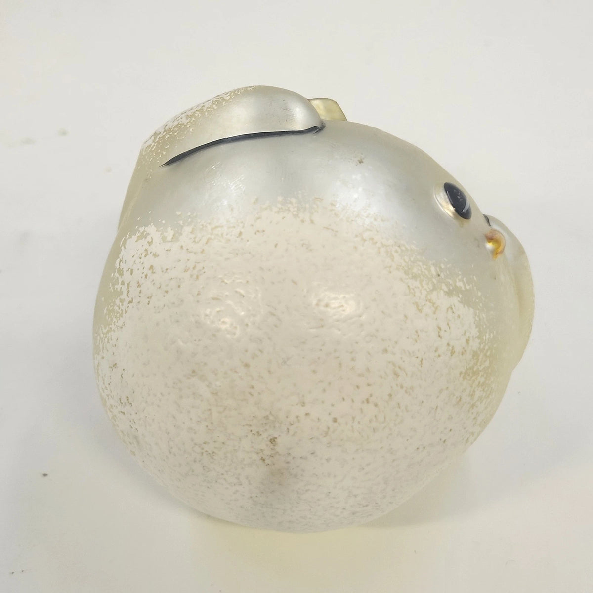 Lot 2 Blown Glass Snowman Christmas Ornaments Mercury Glass 5.75" & 4.75" Vtg