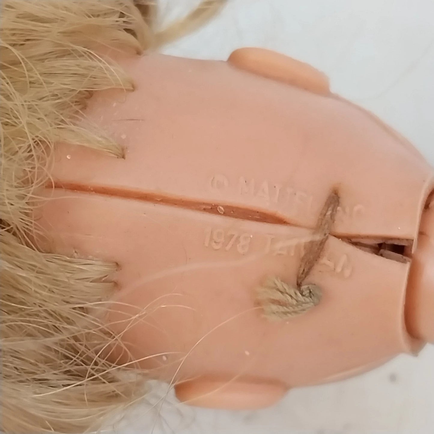 Mattel Kissing Barbie Blonde Bendable Knees Blue Eyes Doll 1978 Head 1966 Body