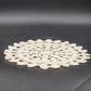 White Hand-Crocheted Round Doily 10-Inch Open Knit Design Vintage