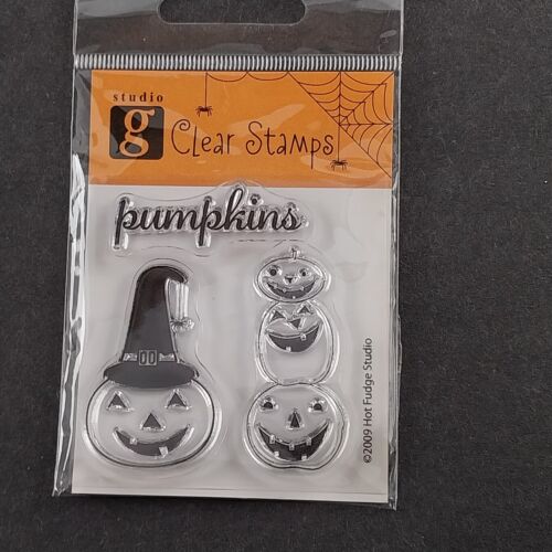 6 Pks Halloween Clear Cling Stamps Unmounted And Unopened NOS Packaging