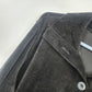 White Stag Women’s XL 16-18 Black Velour Jacket Button Front Wide Collar