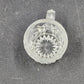 EAPG Pedestal Mini Punch Bowl Clear Glass Spinning Star US Glass 5 Mini Cups Vtg