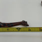 South African Hand Carved Wood Giraffe Salad Serving Fork Spoon Set Brown 13"