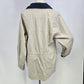 Pacific Trail Woman's Coat Beige Jacket w/ Navy Blue Trim & Lining No Hood Small