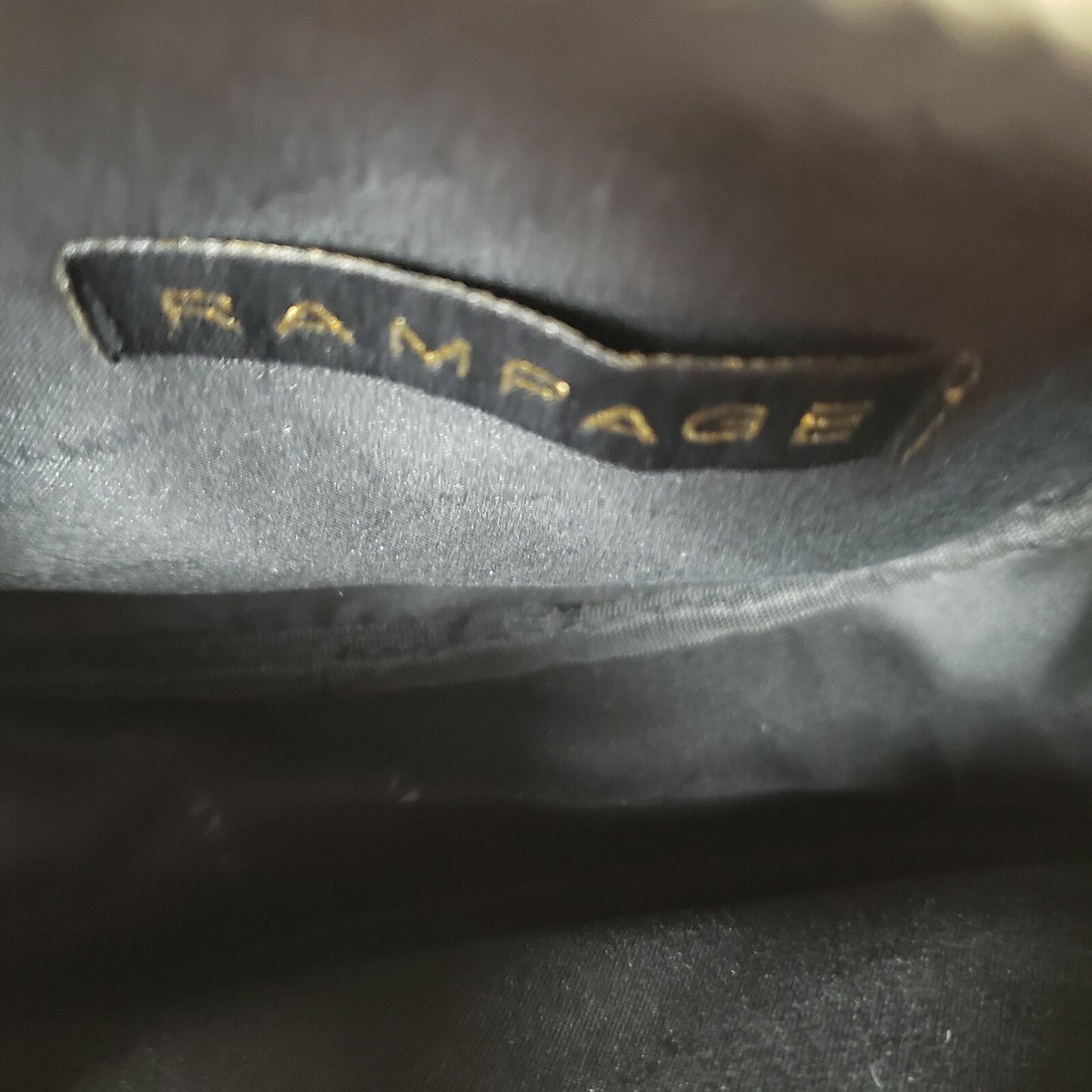 Rampage x-Body Ladies Shoulder Bag Quilted Black & Chain Strap Zipper Closure