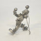 Rawcliffe Pewter Juggling Clown Figurine P Davis Wire Balls Silver Gray 1979 Vtg