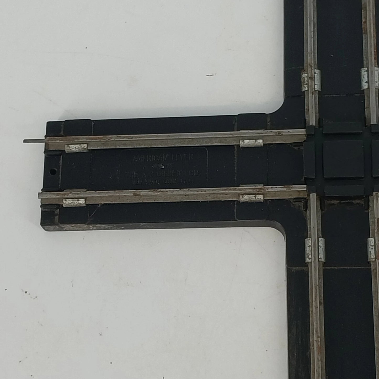 American Flyer S Gauge 725 Crossover Railway Track 90 Degree 10" Vintage