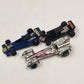3 Hot Wheels Silver Turbo Tram Blue Fire Demon Black Tornado Diecast Race Cars