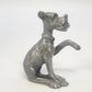 Kelly Waters Pewter Cartoon Dog 3" Seated Puppy Raised Paw Bone Animal Figurine