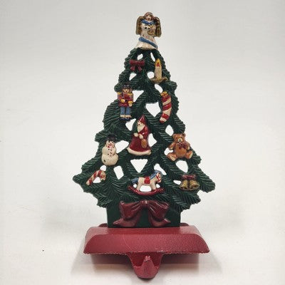 Midwest of Cannon Falls Cast Iron Christmas Tree Angel Stocking Holder – 7" Vintage Holiday Mantel Decor
