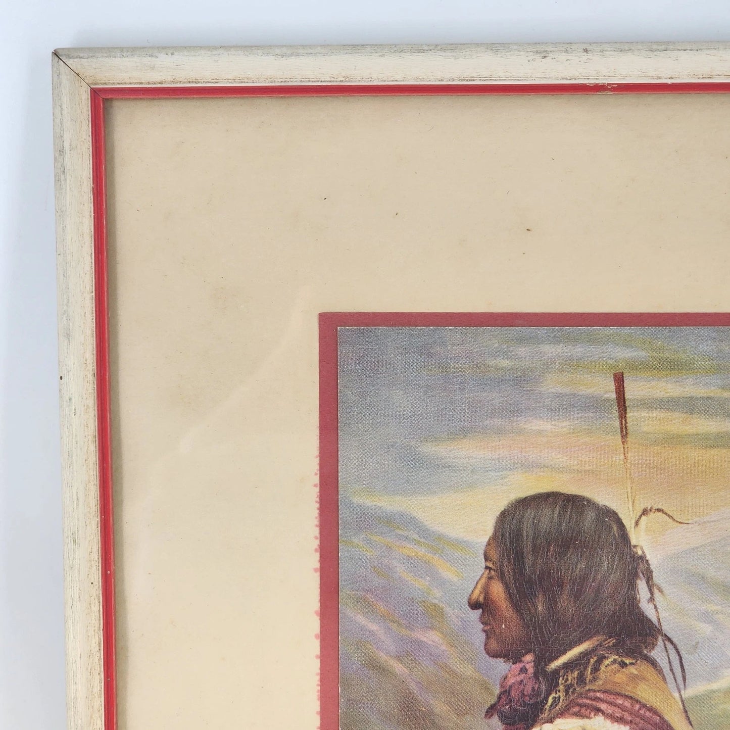 Framed Chief Not Afraid of Pawnee Raphael Tuck Art Print