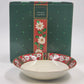 Set of 4 Charlton Hall Classic Tradition Christmas Soup Bowls 7.5" Porcelain