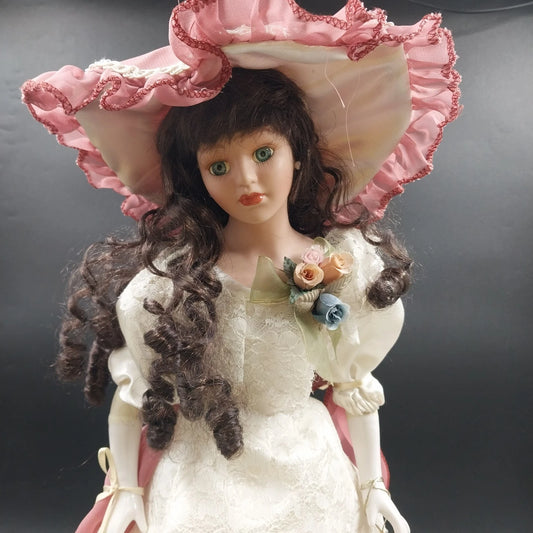 Alicia McGinley 22 inch porcelain collector doll by Irma Gheduzzi
