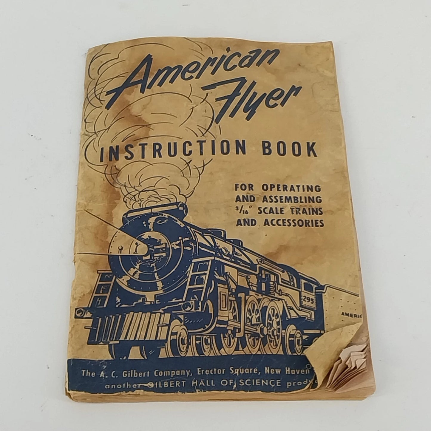 American Flyer 1952 instruction book for 3/16 scale S gauge trains