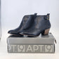 Apt 9 Apindie black platform ankle booties with buckle detail