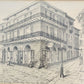 Pirates Parsonage Archie Boyd framed sketch print matted