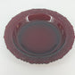 Avon Cape Cod ruby red glass pie plate with scalloped edge