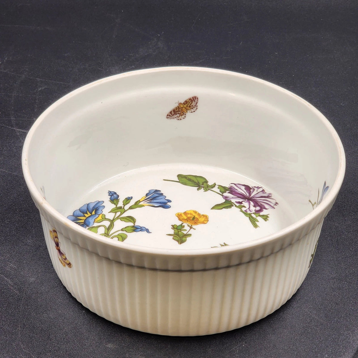 BIA Cordon Bleu Caroline floral porcelain souffle baker