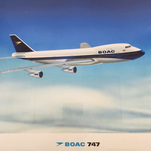 BOAC 747 British Airways photographic aviation print