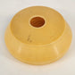 vintage yellow bakelite hair receiver vanity box 5 inch