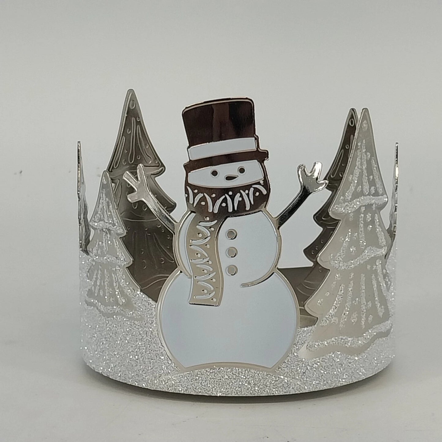 Bath and Body Works snowman candle sleeve