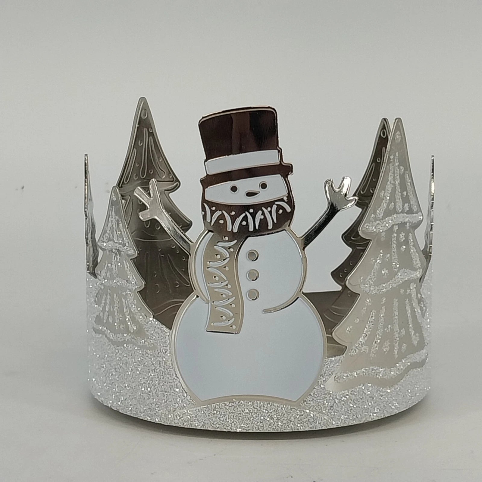 Bath and Body Works snowman candle sleeve