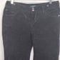 Black corduroy straight leg jeans by Sarah Jessica Parker