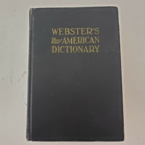 1967 Webster’s dictionary thumb indexed black cover