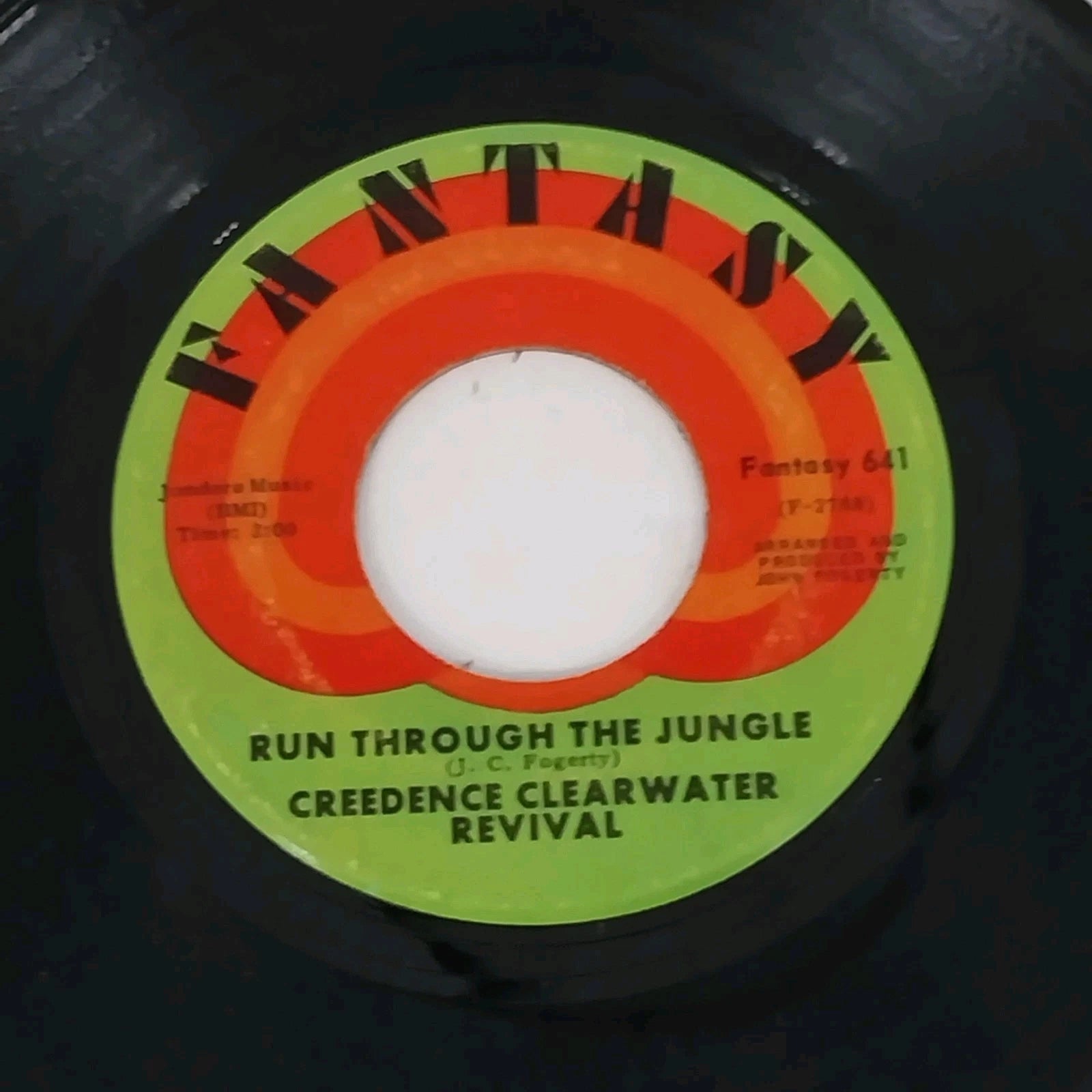 Creedence Clearwater Revival 45 RPM vinyl Run Through The Jungle