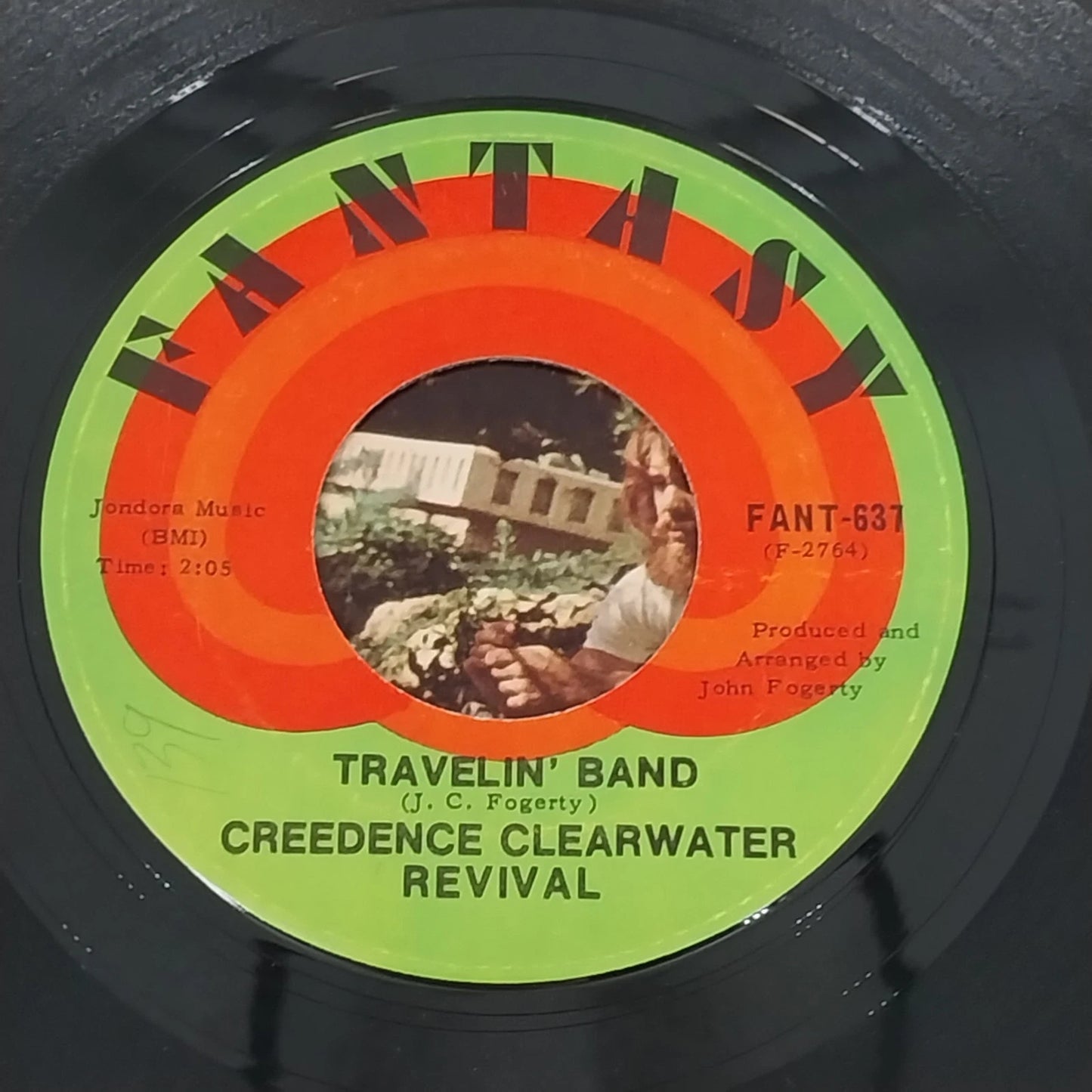 Creedence Clearwater Revival 45 RPM vinyl Travelin Band Who’ll Stop The Rain