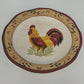 Canterbury Potteries Morning Sunrise rooster dinner plate