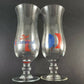 Carnival Cruise hurricane glasses set 2 Fun Ships 8 inch